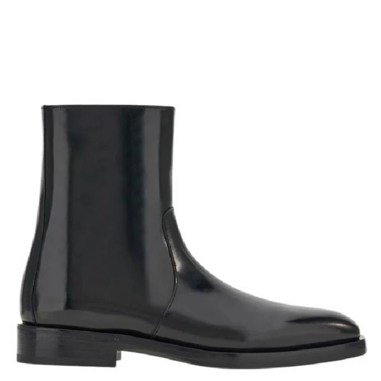 Ferragamo Gerald Leather Ankle Boots