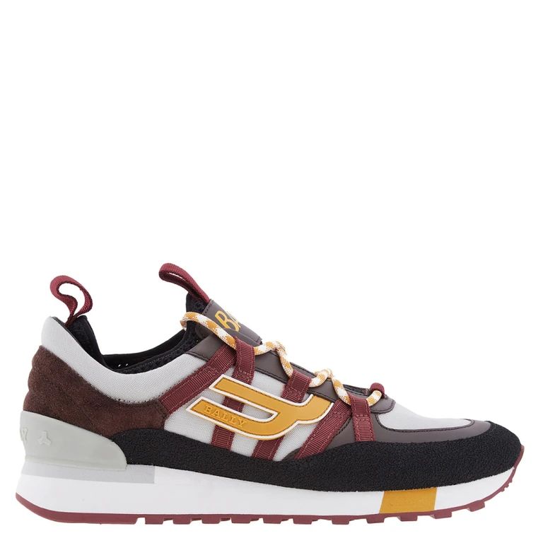 Bally Glick Mixed Media Low-Top Sneakers, Brand Size 7.5 ( US Size 8.5 )