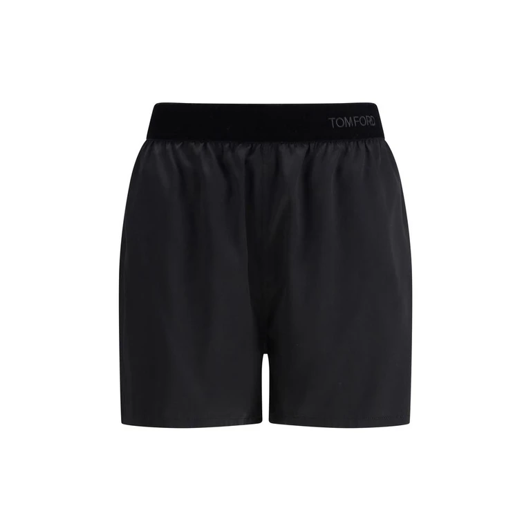 Black Silk Shorts