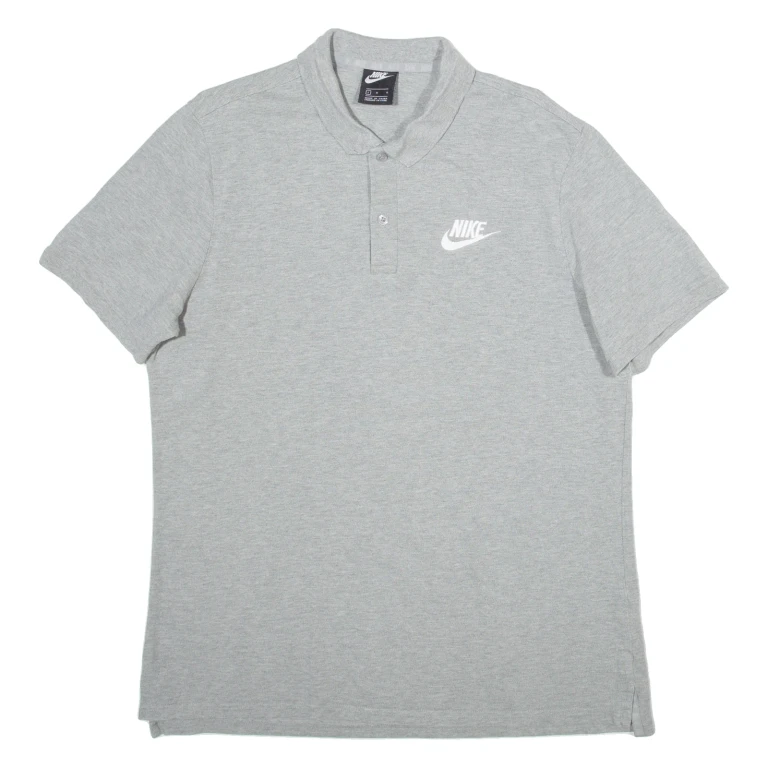 NIKE Mens Polo Shirt Grey L (GG1-230924-18324)