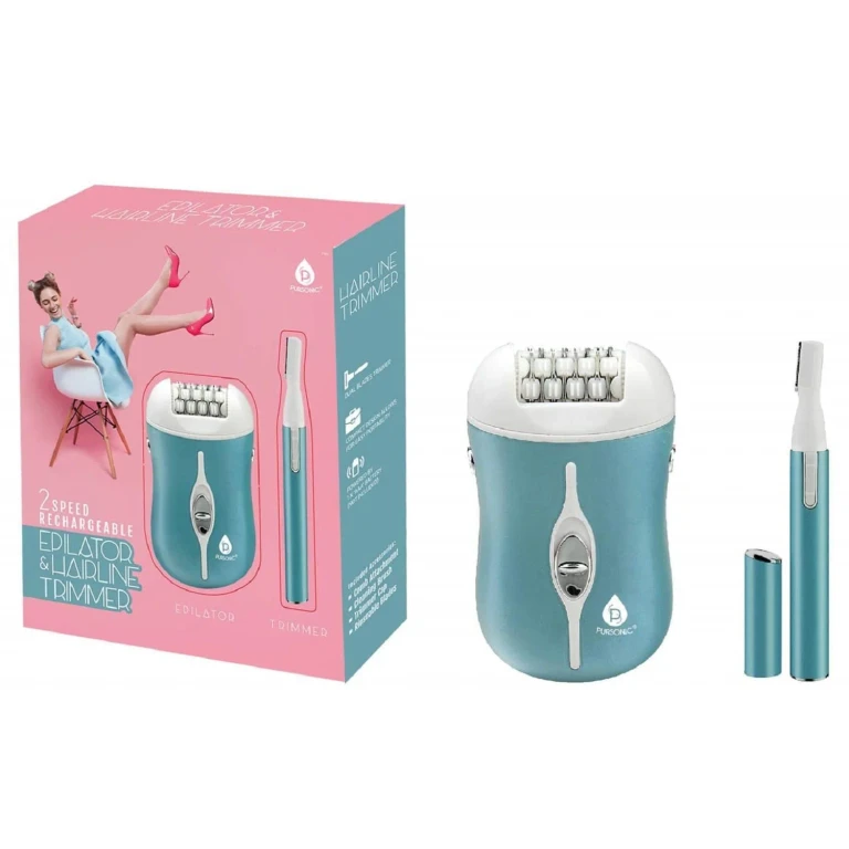 2 Speed Rechargeable Epilator & Hairline Trimmer