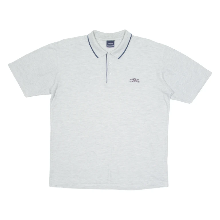 UMBRO Mens Polo Shirt Grey L (GG1-251124-19587)