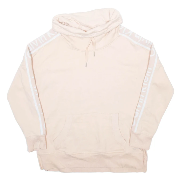 CALVIN KLEIN PERFORMANCE Womens Sweatshirt Pink Roll Neck L