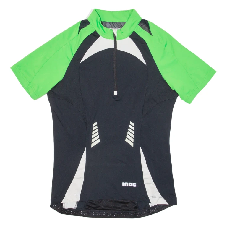 Cycling Mens Jersey Green 1/2 Zip M