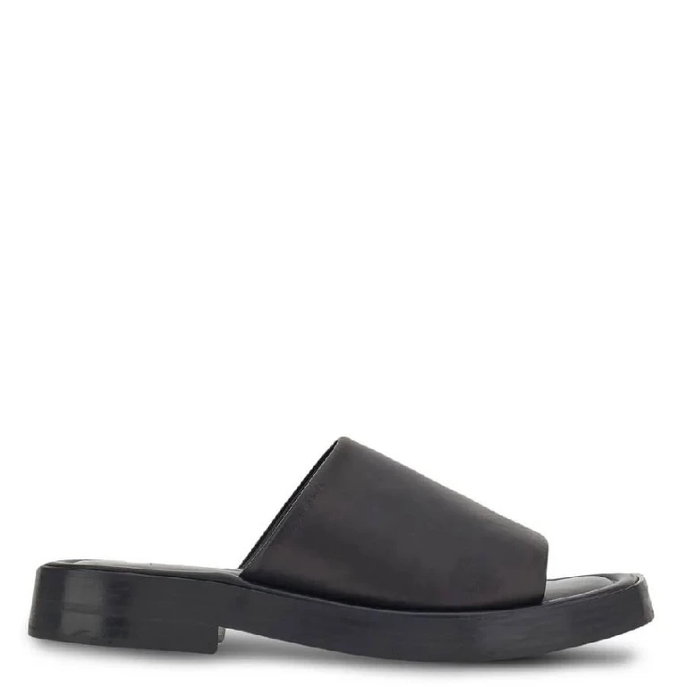 Ferragamo Giunone Leather Slide Sandals