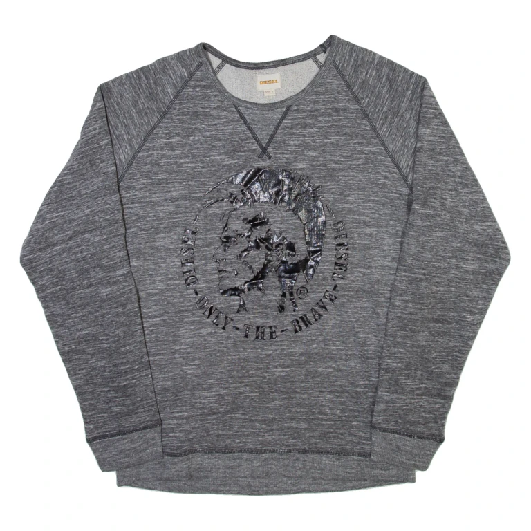 DIESEL Womens Sweatshirt Grey L