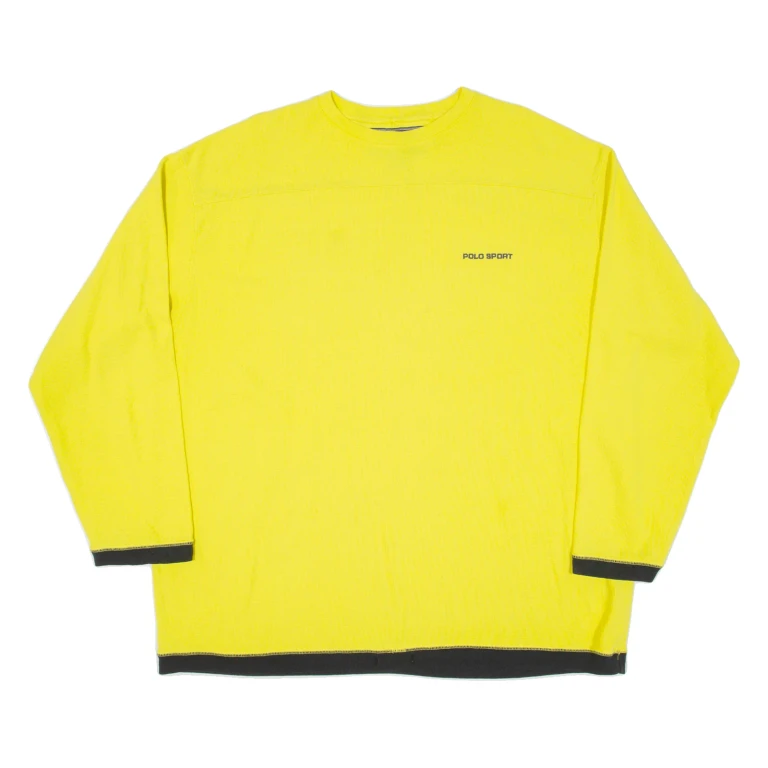 POLO SPORT RALPH LAUREN Mens Sweatshirt Yellow XL