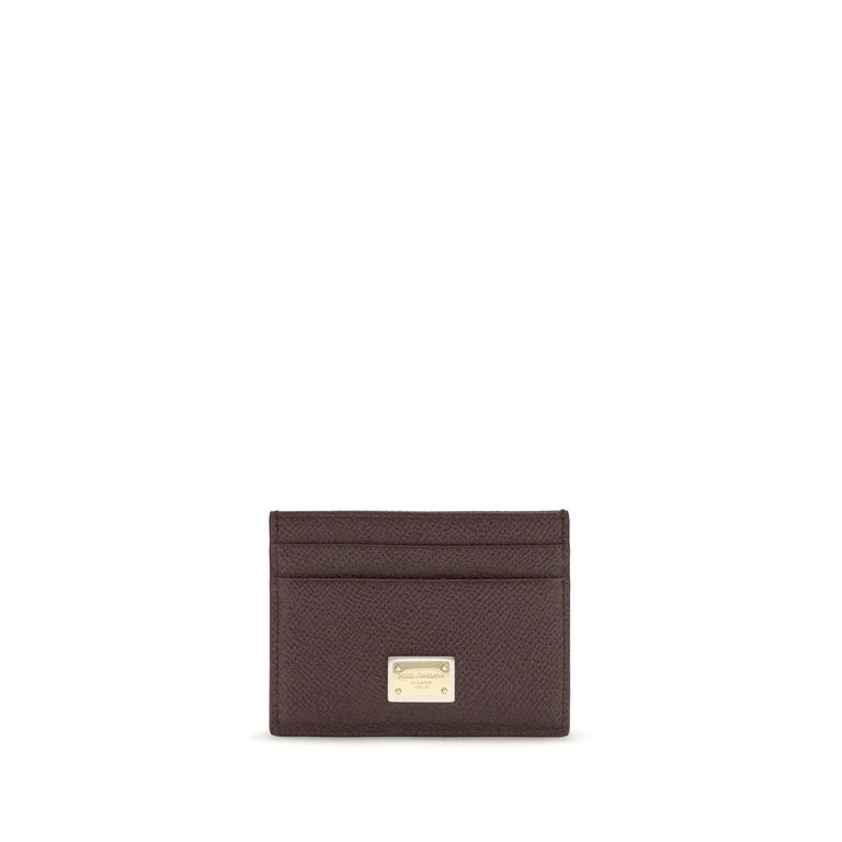 Dolce & Gabbana Brown Calf Leather Bos Taurus Wallet - Women