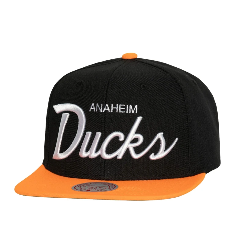 Men's NHL Vintage Script Snapback Ducks Snapback Caps
