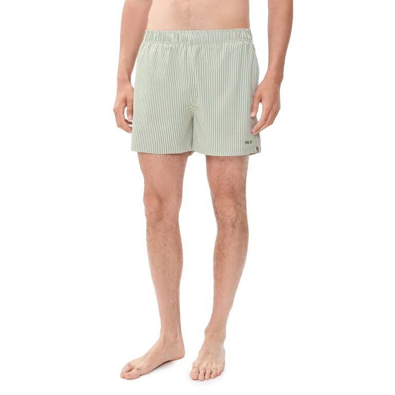 NN07 Holiday Swim Shorts 5 Green Stripe XL