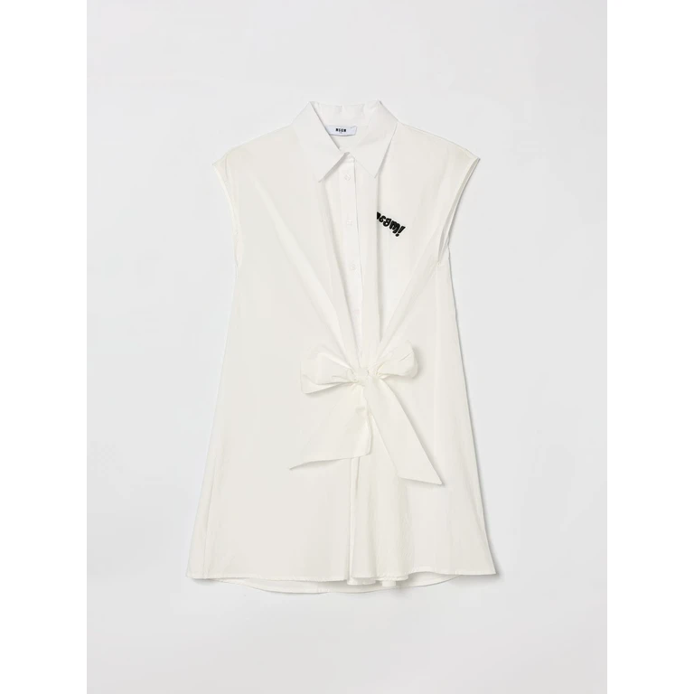 MSGM Kids Cotton Shirtdress (S6MSJGDR126001)