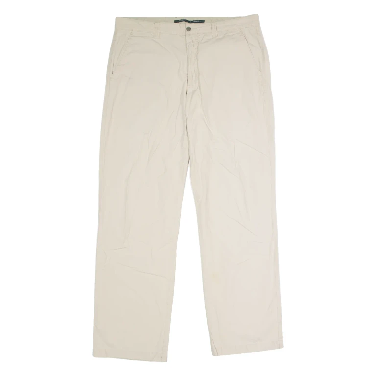 DOCKERS Chino Mens Trousers Beige Regular Straight W36 L34