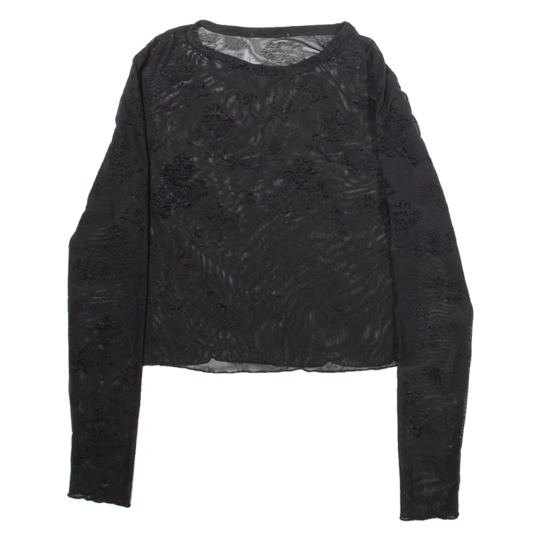 Womens Top Black Long Sleeve XXS