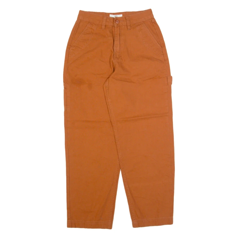 VANS Carpenter Workwear Womens Trousers Brown Regular Straight W24 L26