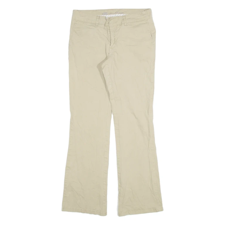 DICKIES Womens Trousers Beige Slim Bootcut W30 L29