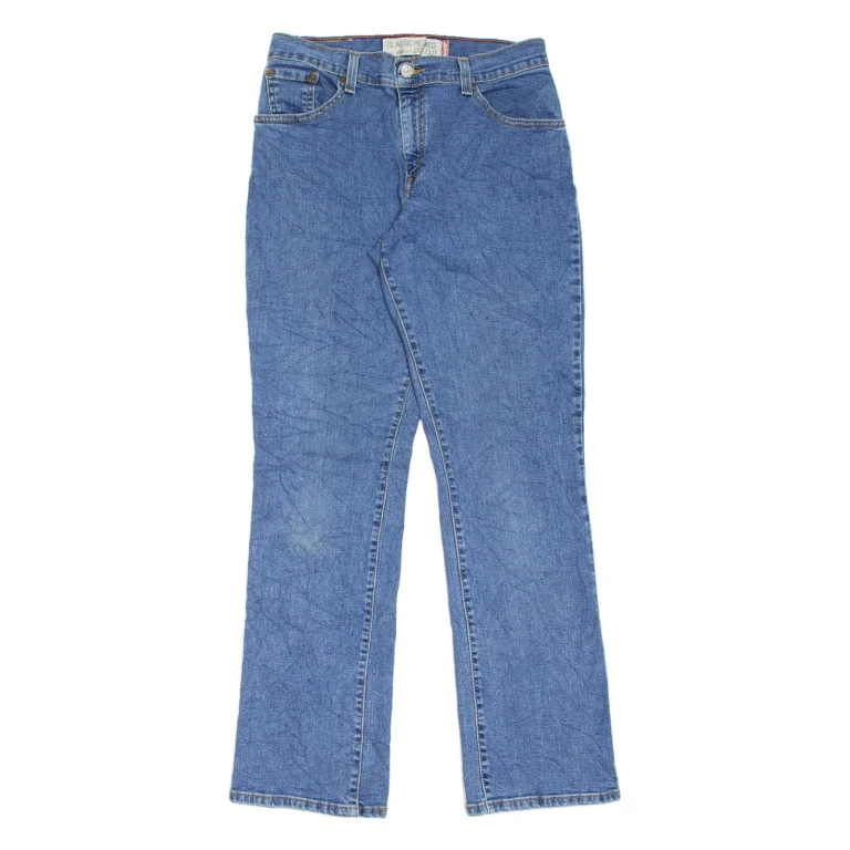 LEVI'S 550 Womens Jeans Blue Relaxed Bootcut Stone Wash W30 L32