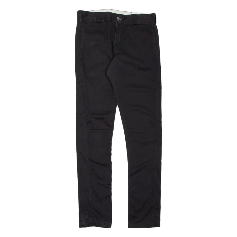 DICKIES Chino Mens Trousers Black Regular Tapered W30 L33
