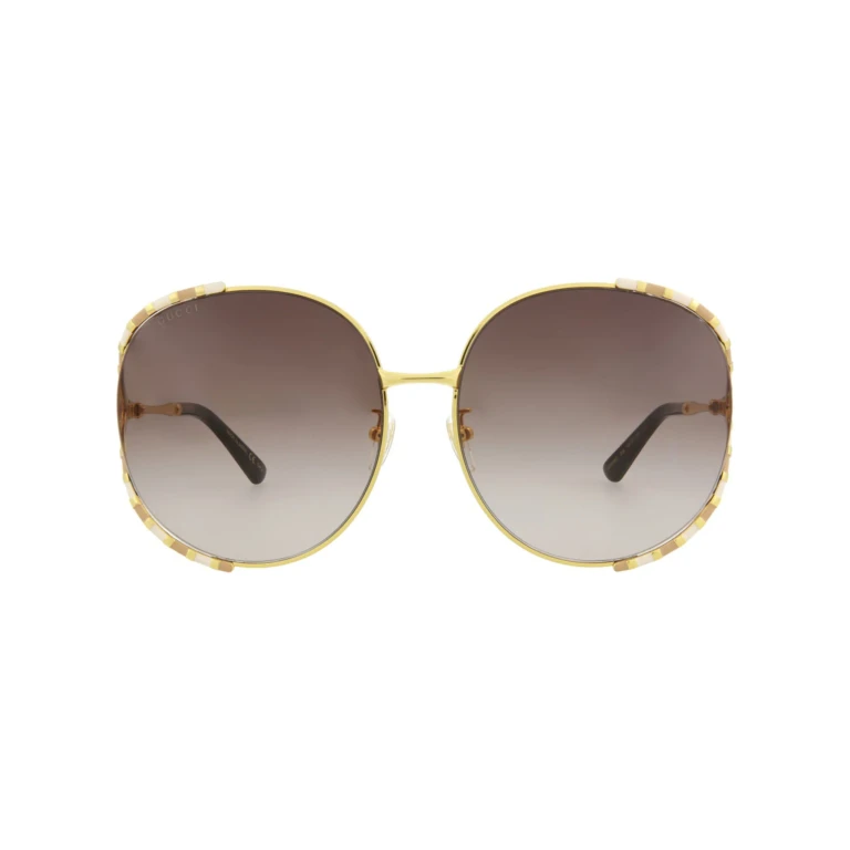 Round-Frame Metal Sunglasses
