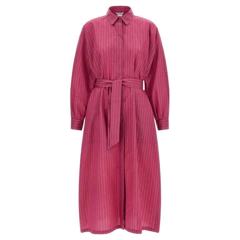 Purple Cotton Long Dress - Women
