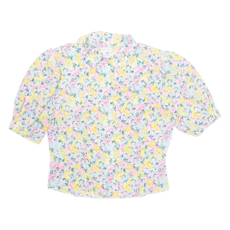 Womens Printed Blouse Pink Floral M
