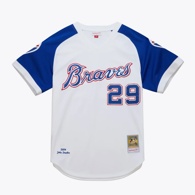 Men's MLB Alternate Jersey Braves 2004 John Smoltz Jerseys