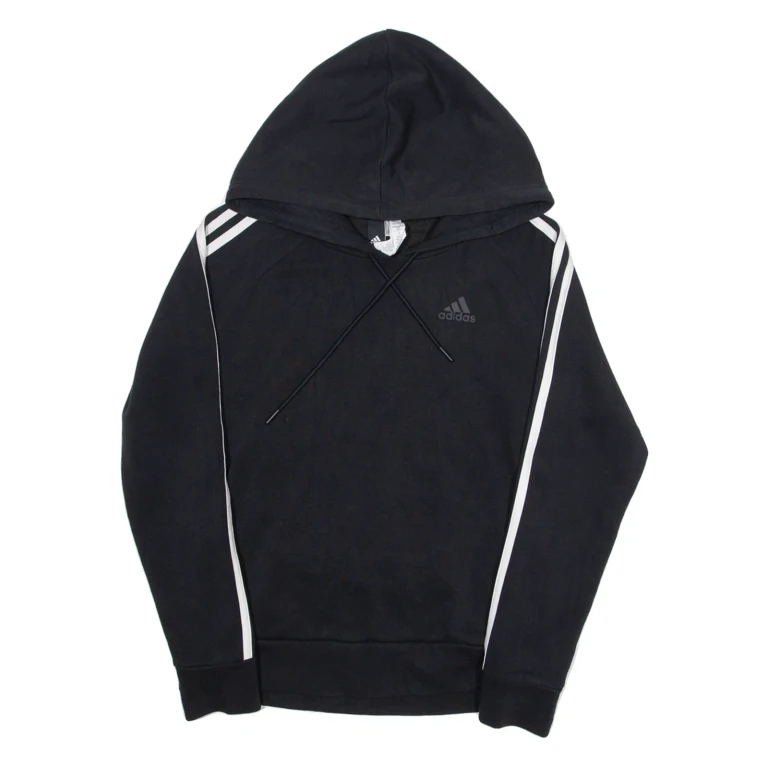 ADIDAS Womens Black Hoodie XS