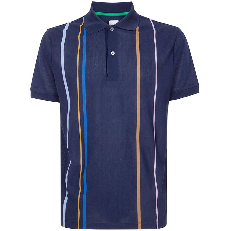 PAUL SMITH Mens "Split" Stripe Polo