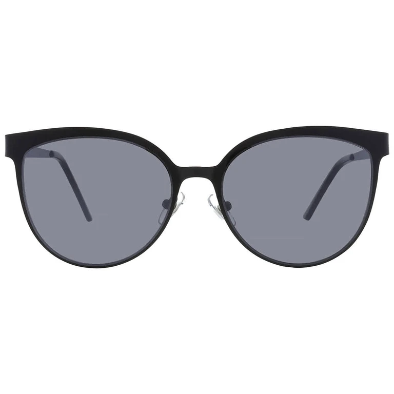 45202FCO001 Smoke Oval Ladies Sunglasses 10254939.FYC BLKSMK