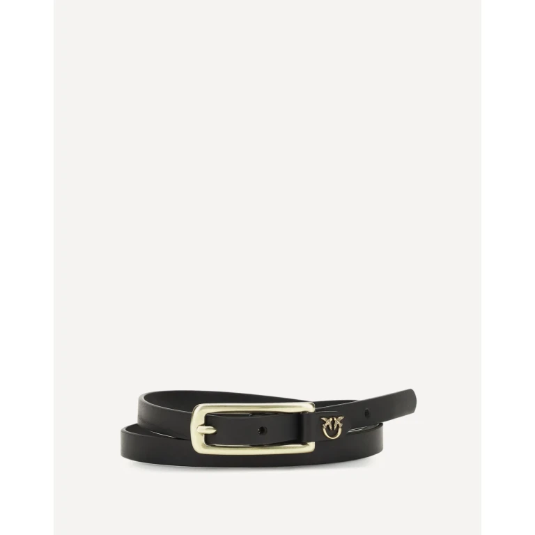 PINKO Slim leather Belt Female L