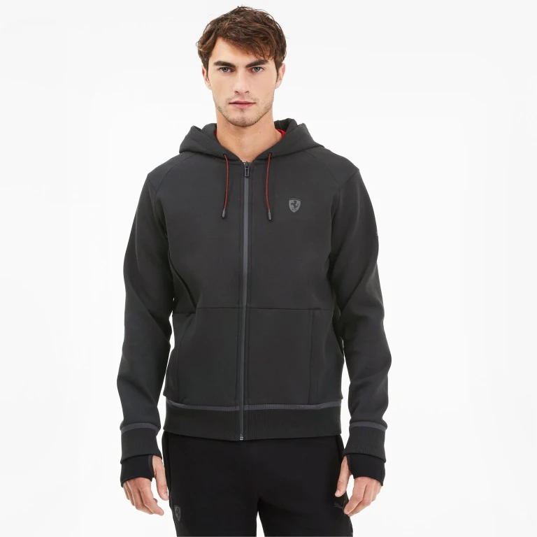 Men's Ferrari Hooded Sweat Jacket Jackets