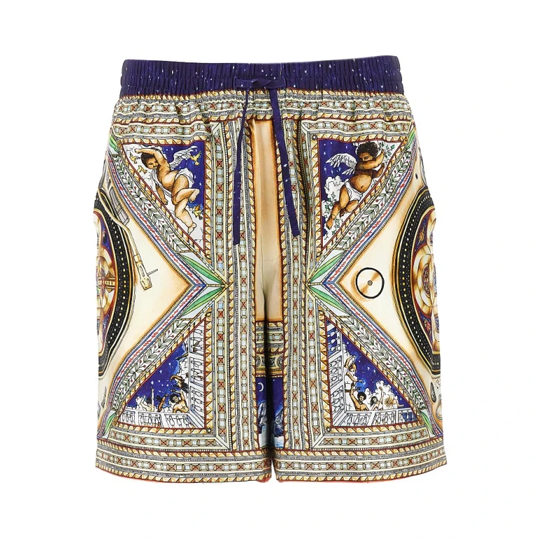 CASABLANCA 'Plafond Orne De Musique' silk shorts Man S