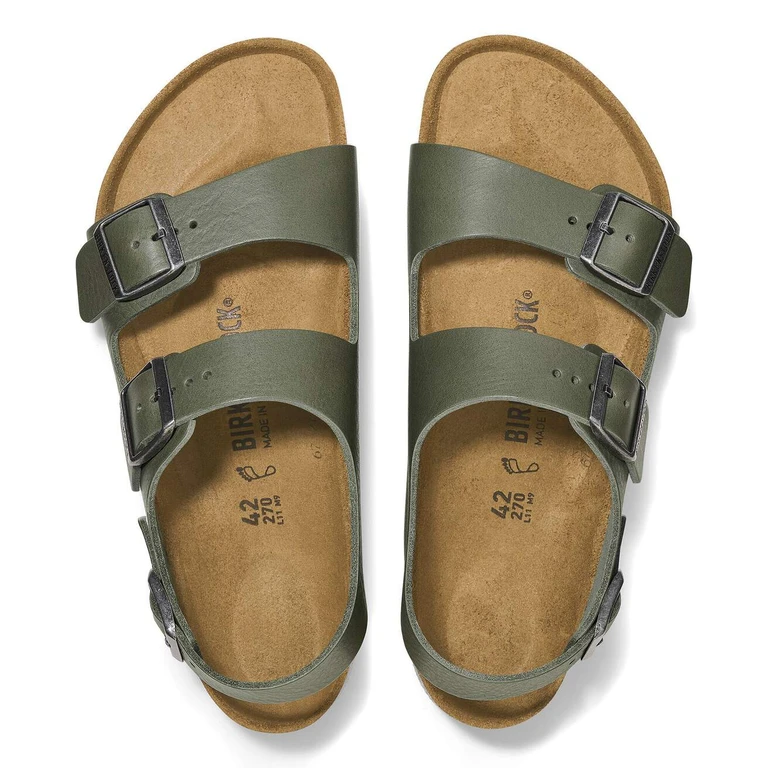 Unisex Milano Natural Leather Vintage Wood Thyme