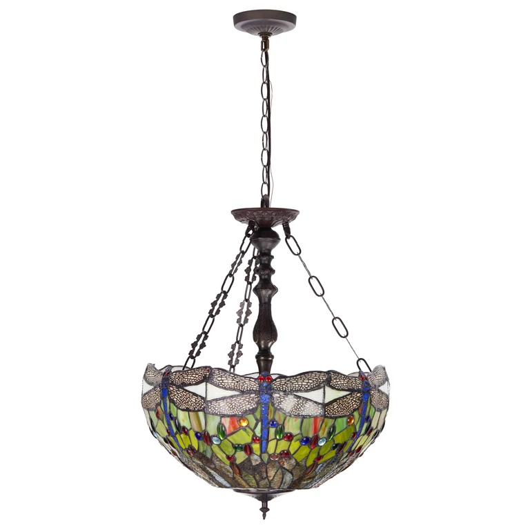 Hanging Lamp - Green, Blue & Orange