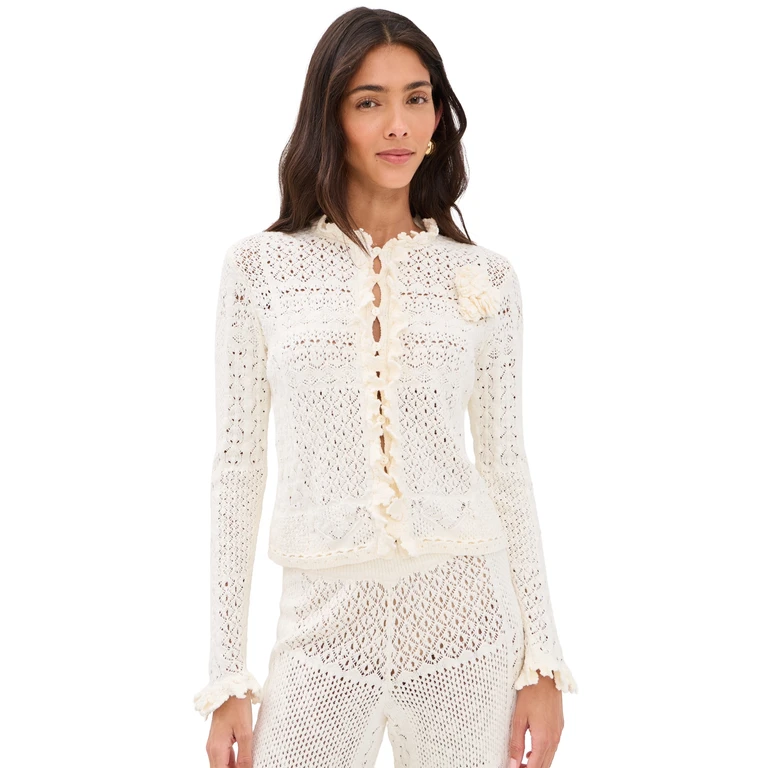 ba & sh Soria Cardigan Ecru 0