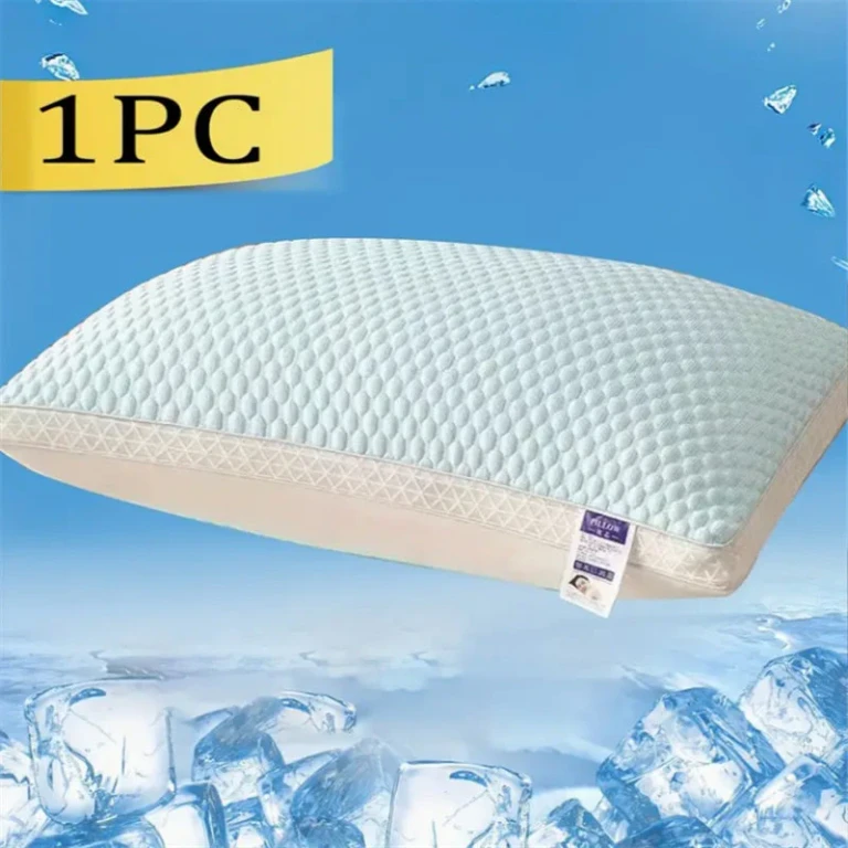 Cooling Breathable Tofu Pillow - 3D Ice-Silk Ventilated Support