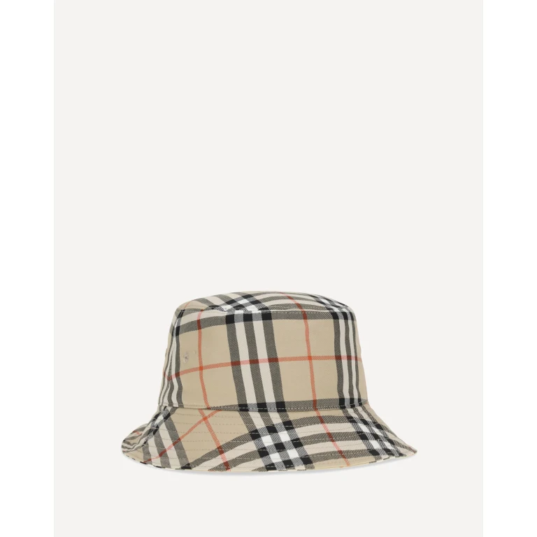 BURBERRY Check cotton Bucket Hat Male M
