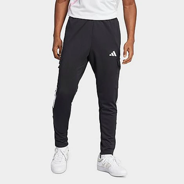 adidas Men's Sportswear Tiro Cargo Pants in Black/White Size: XS