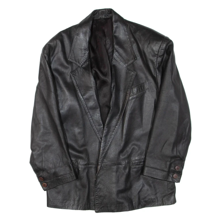 Womens Jacket Black Leather M