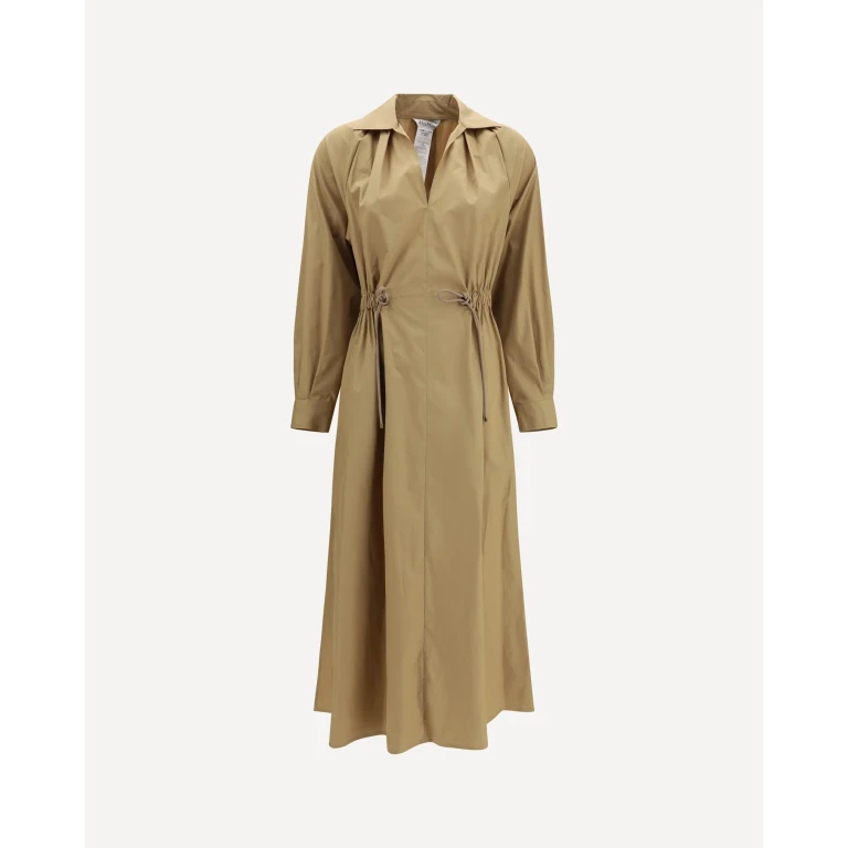 MAX MARA Pedaggi midi Dress in cotton poplin Female 44