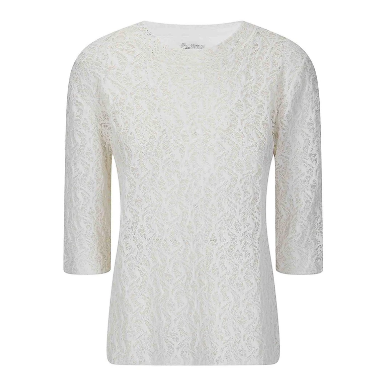 Pull Col Rond - Blanc (2129C1)