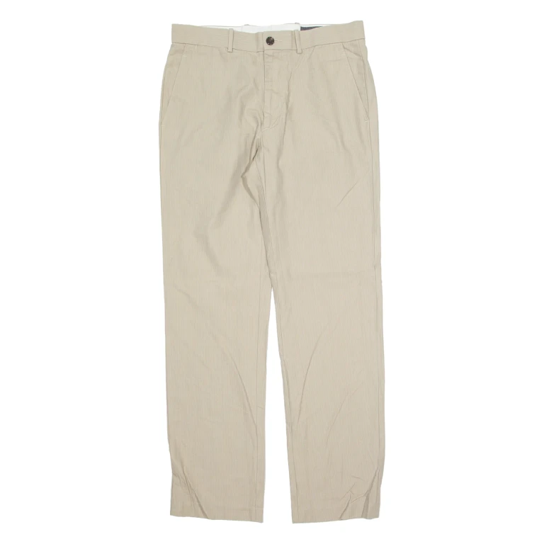 DOCKERS D1 Chino Mens Trousers Beige Regular Tapered W32 L32