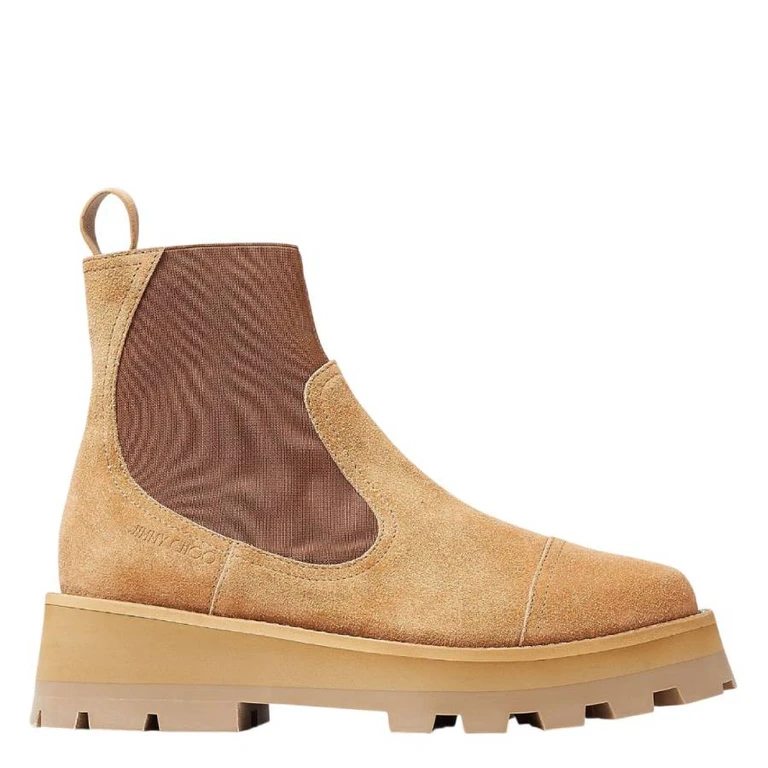 Clayton Crystal Embellished Suede Ankle Boots