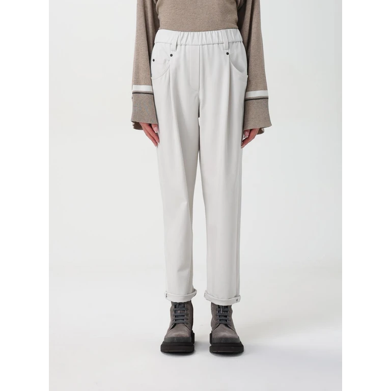 Pants Woman color Yellow Cream (MA126P8417C8505)