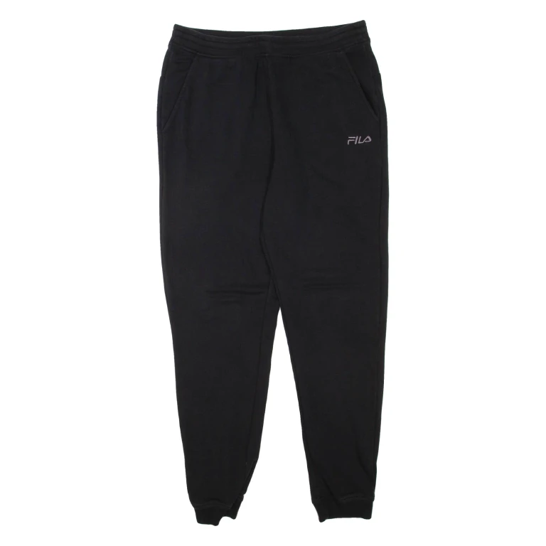 FILA Mens Joggers Black Tapered M W30 L30