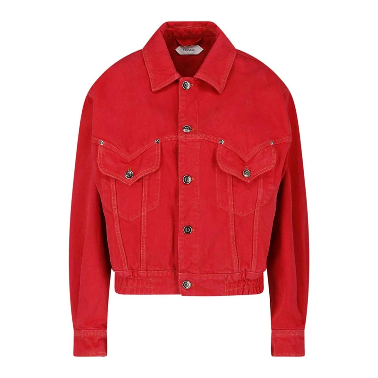 Versace Veste En Jean - Rouge (10245641A178711DA80)
