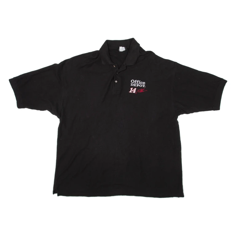 NASCAR Mens Polo Shirt Black 2XL
