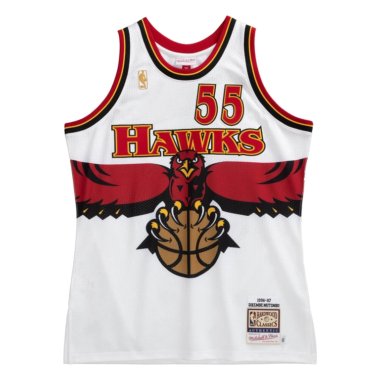 NBA Authentic Jersey Atlanta Hawks 96 Dikembe Mutombo