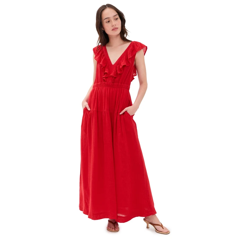 RAILS Beaux Dress Tomato XS