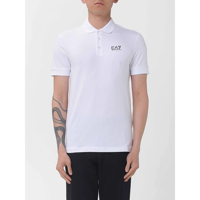 EA7 Polo Shirt Men color White (8NPF14PJVQZ1100)