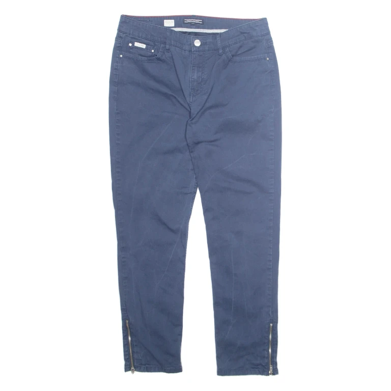TOMMY HILFIGER Womens Trousers Blue Regular Tapered W28 L26
